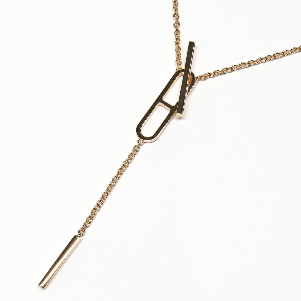 Hermes Necklace Eva Chaine D'ancre ST 18K Pink Gold — view 2
