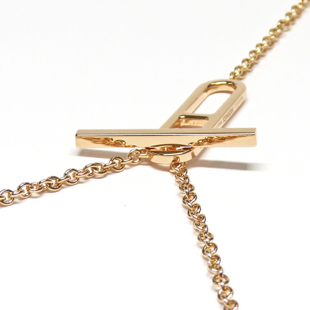 Hermes Necklace Eva Chaine D'ancre ST 18K Pink Gold — view 3