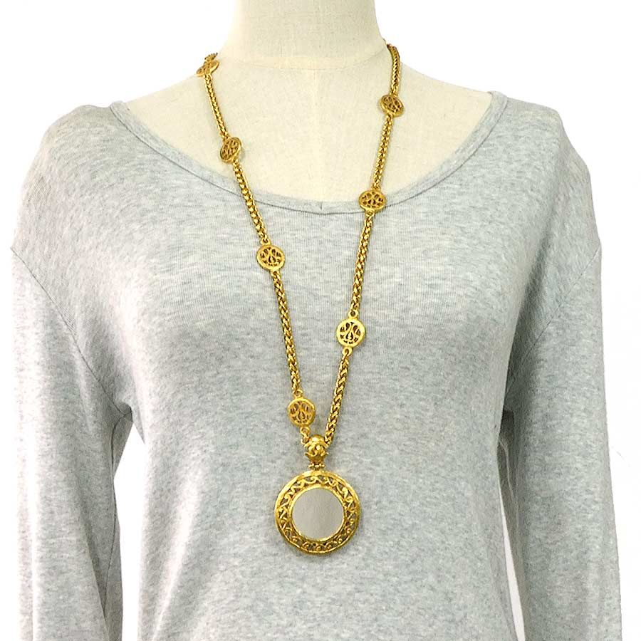 Chanel Necklace Mirror Pendant — view 9
