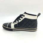 Chanel Sneakers Quilted CC Logo Bicolor Leather Black — view 6