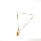 Chanel Necklace CC Logo Flower Camellia Metal Gold — view 3