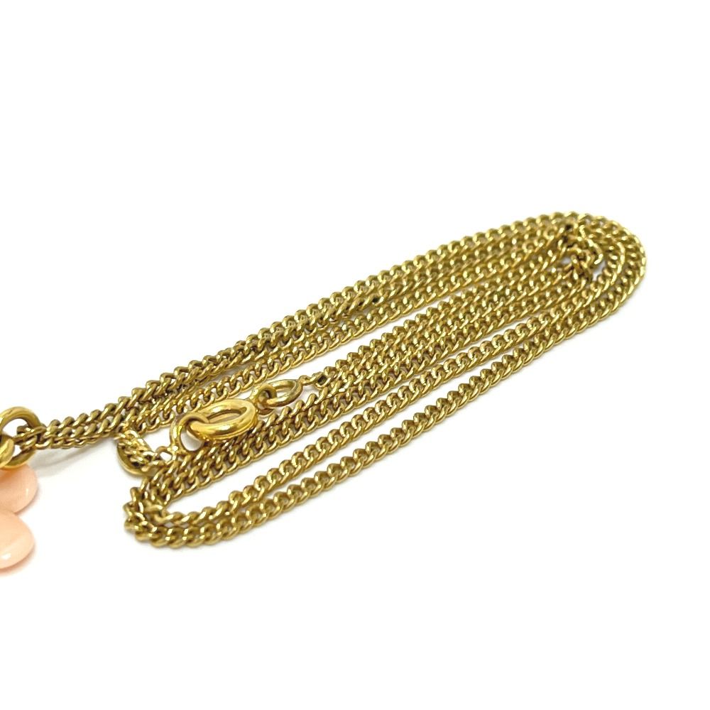 Chanel Necklace CC Logo Flower Camellia Metal Gold — view 5