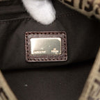 Fendi Zucchino Crossbody Shoulder Bag Brown Canvas Leather — view 6
