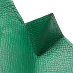 Hermes Levain Quatre Coin Purse Green Leather — view 6