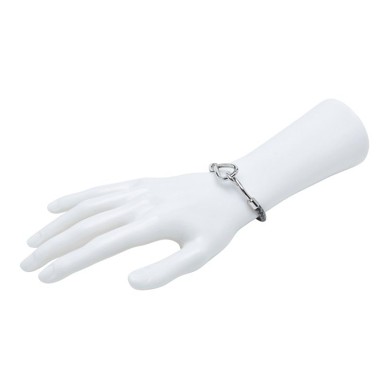 Hermes Jumbo Silver Black Metal Leather — view 7