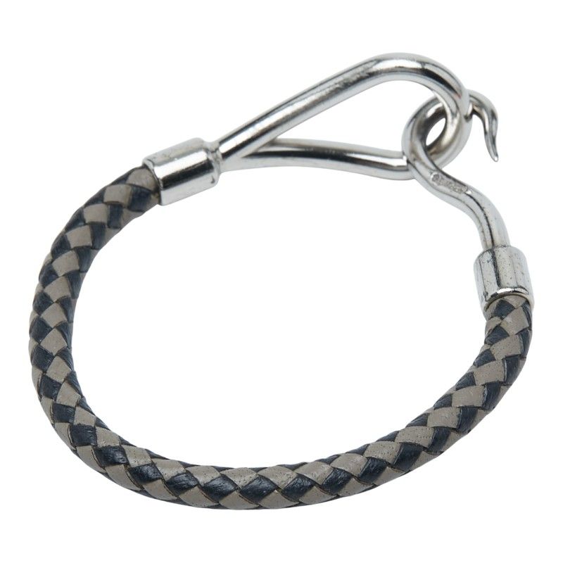 Hermes Jumbo Silver Black Metal Leather — view 2