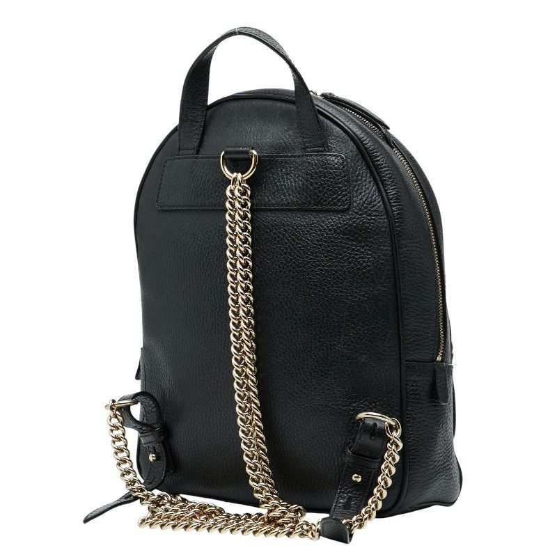 Gucci Soho Interlocking Backpack Black Leather — view 2