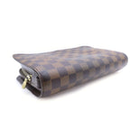 Louis Vuitton Damier Saint Second Case Pouch Brown Leather — view 5
