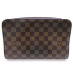 Louis Vuitton Damier Saint Second Case Pouch Brown Leather — view 2