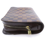 Louis Vuitton Damier Saint Second Case Pouch Brown Leather — view 3