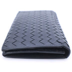 Bottega Veneta Intrecciato Leather Long Wallet Black — view 3
