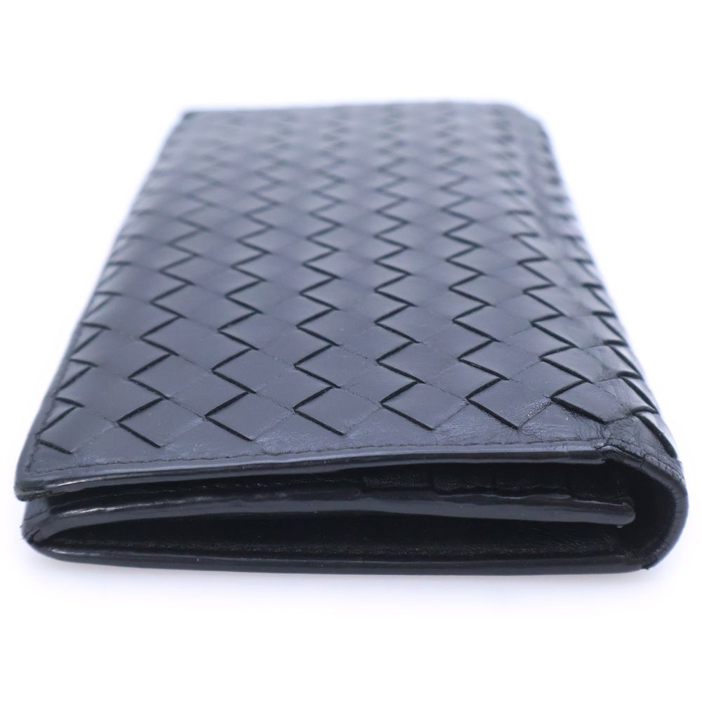 Bottega Veneta Intrecciato Leather Long Wallet Black — view 3