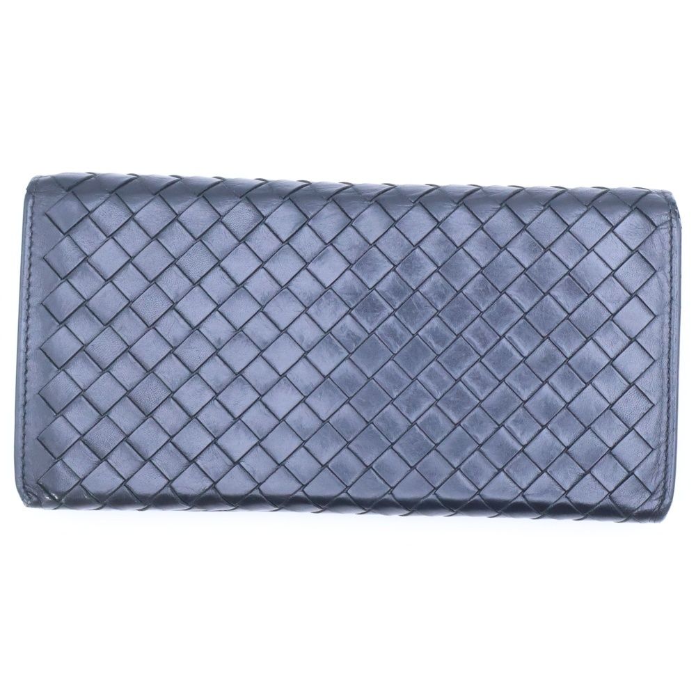 Bottega Veneta Intrecciato Leather Long Wallet Black — view 2