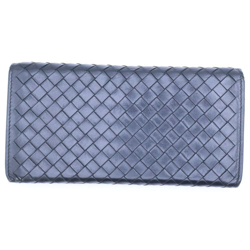 Bottega Veneta Intrecciato Leather Long Wallet Black — view 2