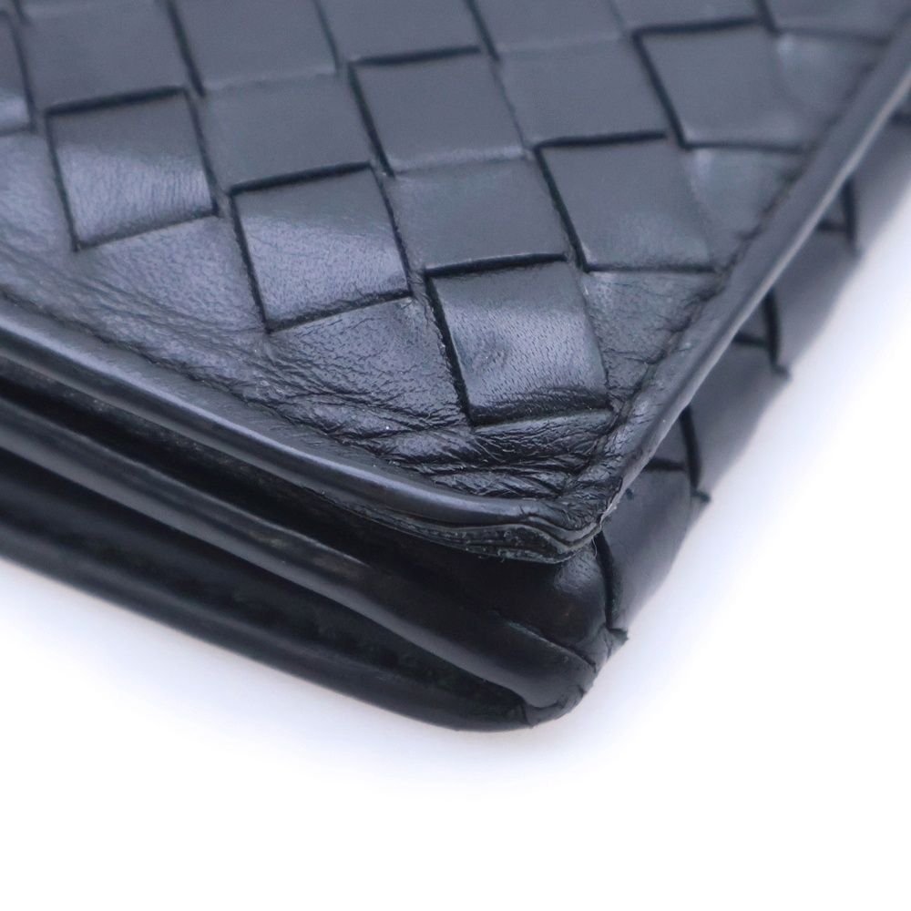 Bottega Veneta Intrecciato Leather Long Wallet Black — view 4