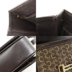 Celine Vintage Canvas Calf Brown Handbag — view 8