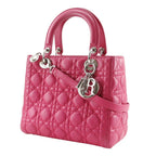 Dior Christian Cannage 2-Way Shoulder Leather Fuchsia — view 2