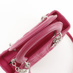 Dior Christian Cannage 2-Way Shoulder Leather Fuchsia — view 5