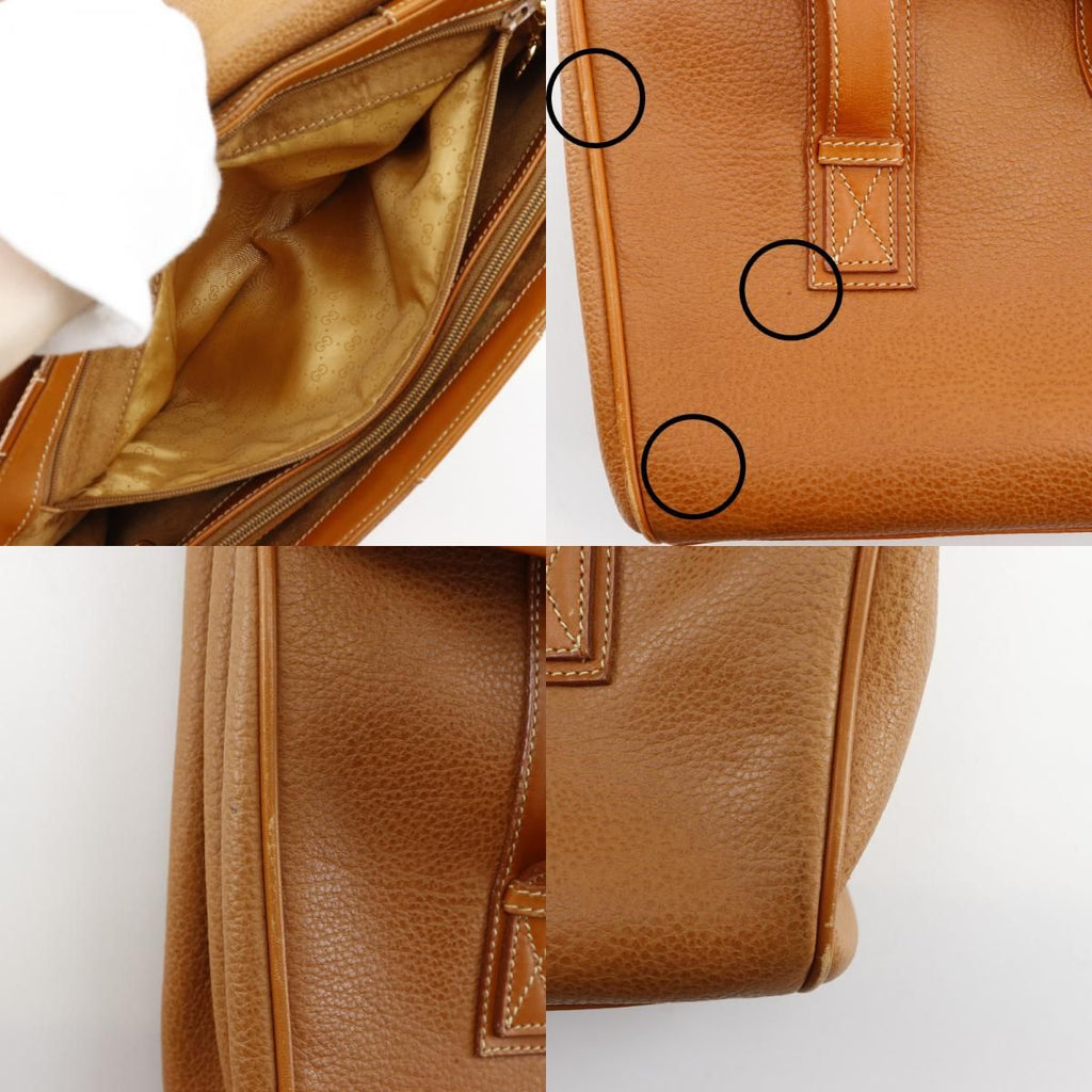 Gucci Vintage Calf Brown Tote — view 8