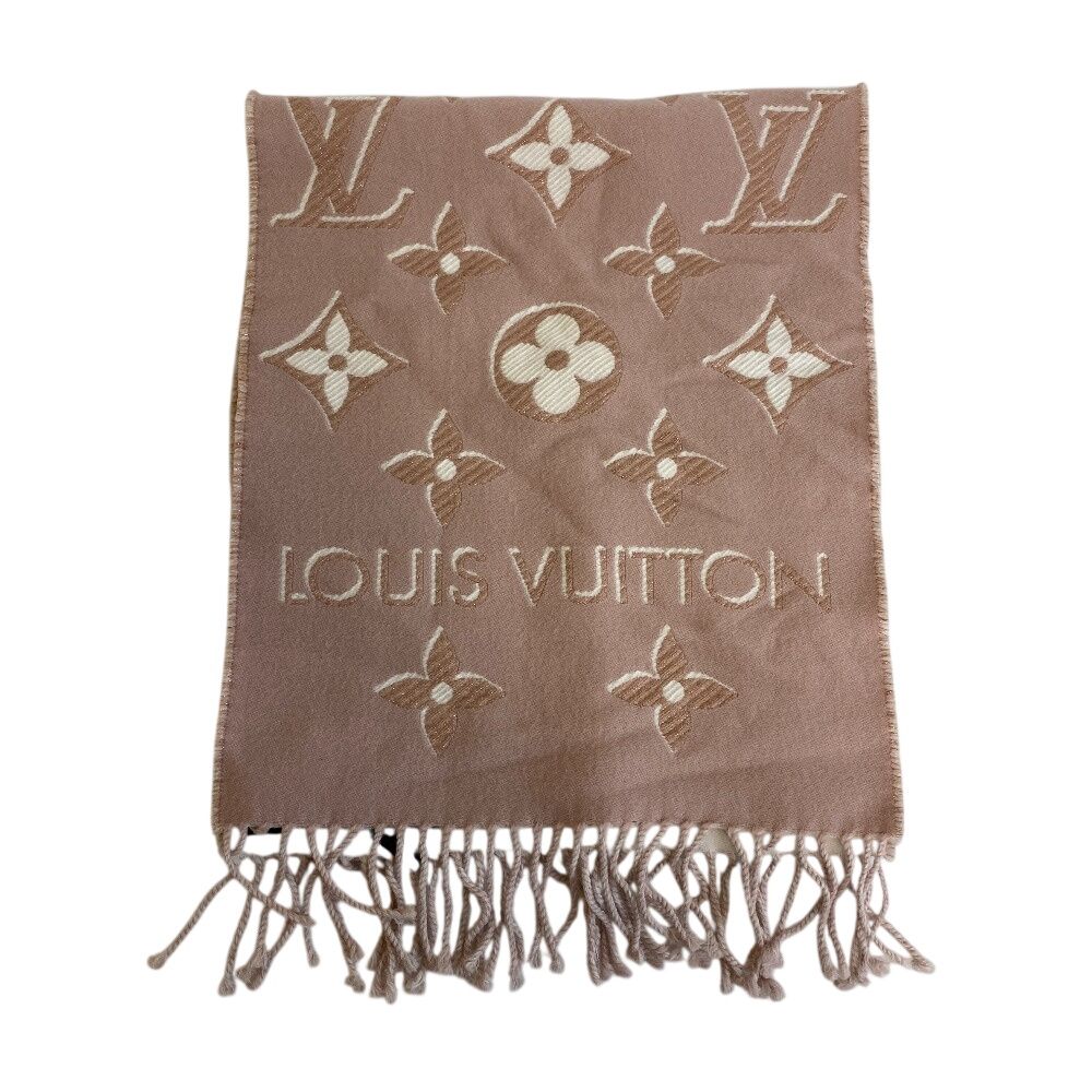 Louis Vuitton Fringe LV Essential Shine Muffler Pink Scarf — view 3