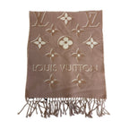 Louis Vuitton Fringe LV Essential Shine Muffler Pink Scarf — view 3