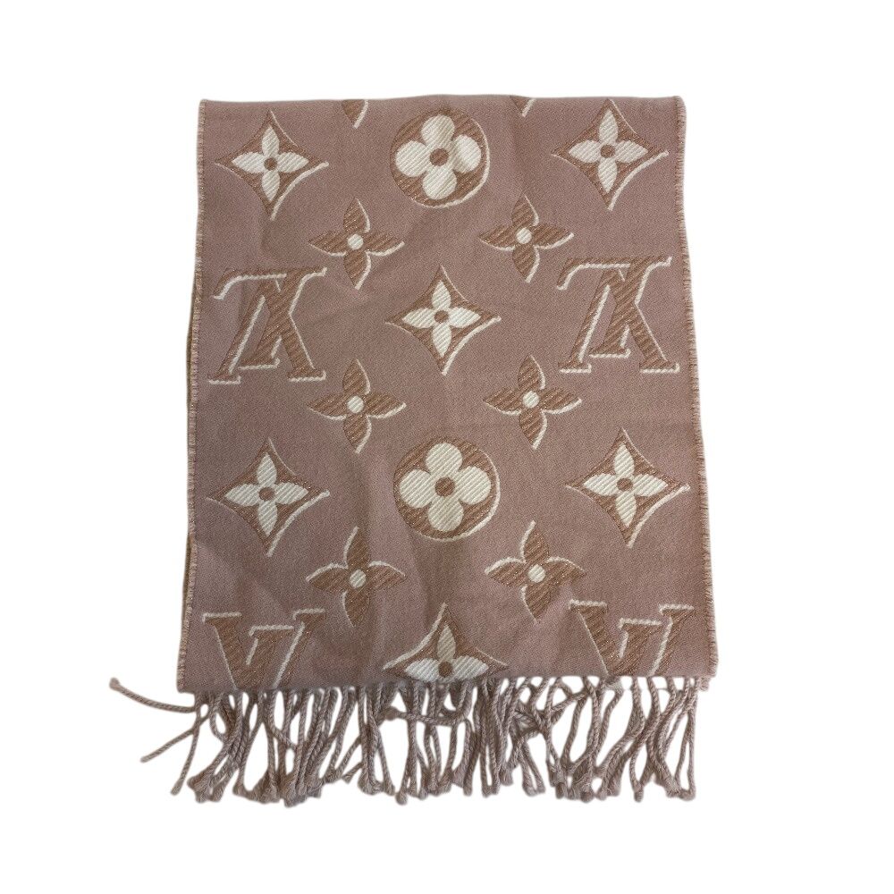 Louis Vuitton Fringe LV Essential Shine Muffler Pink Scarf — view 2