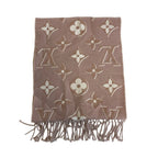 Louis Vuitton Fringe LV Essential Shine Muffler Pink Scarf — view 2