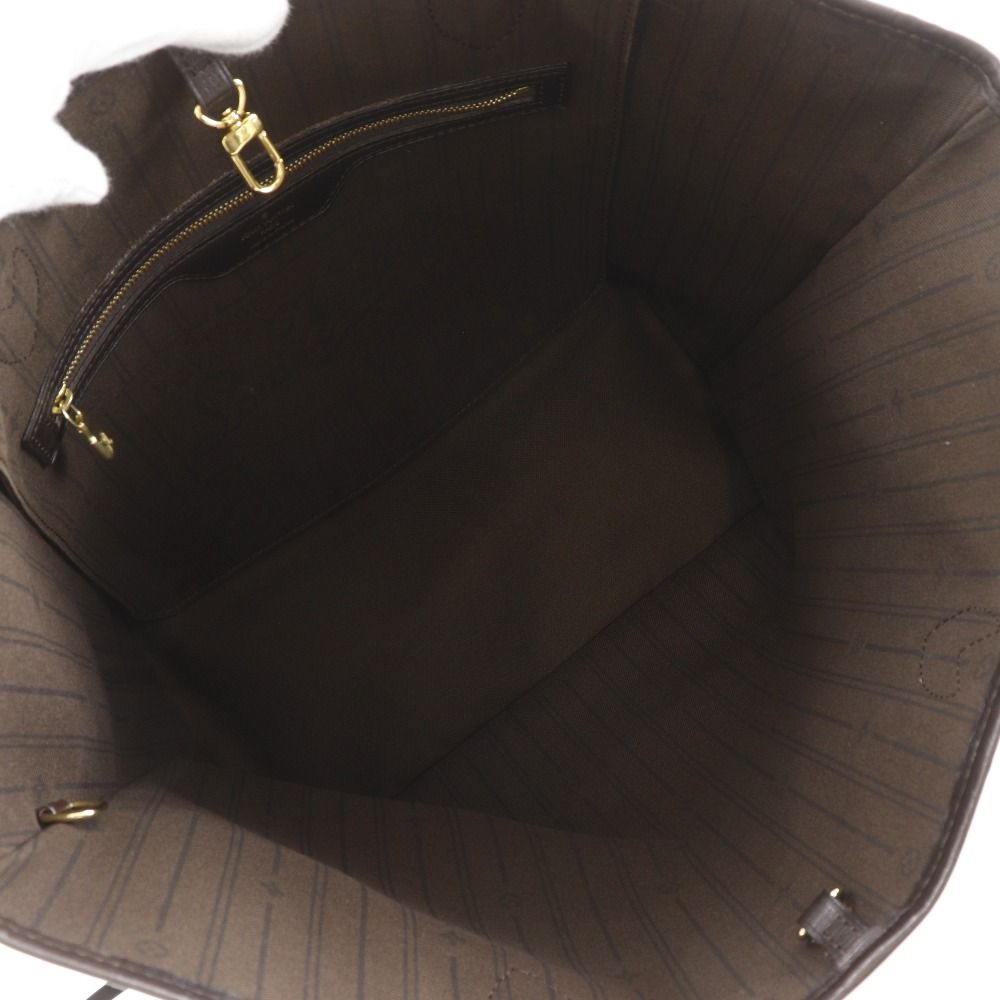 Louis Vuitton Neverfull MM Monogram Idylle Cotton Nylon Fuzan Brown — view 7