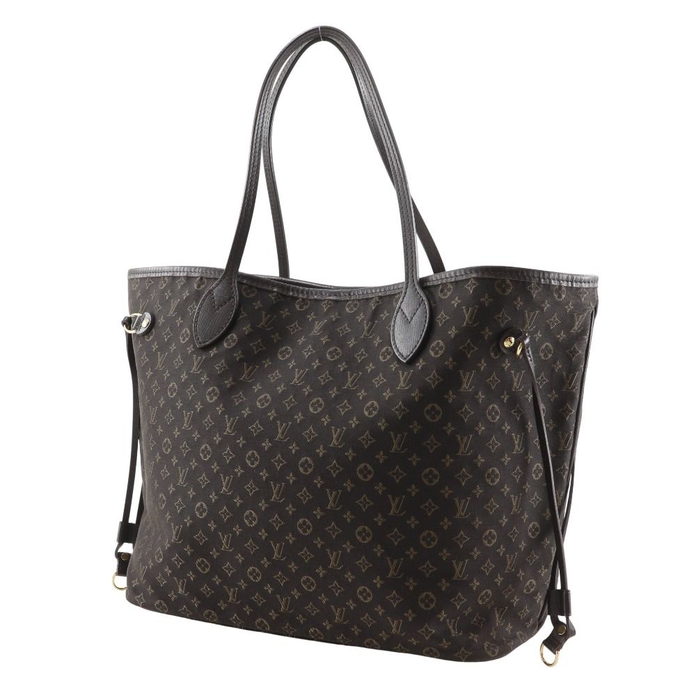 Louis Vuitton Neverfull MM Monogram Idylle Cotton Nylon Fuzan Brown — view 2