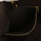 Louis Vuitton Neverfull MM Monogram Idylle Cotton Nylon Fuzan Brown — view 8