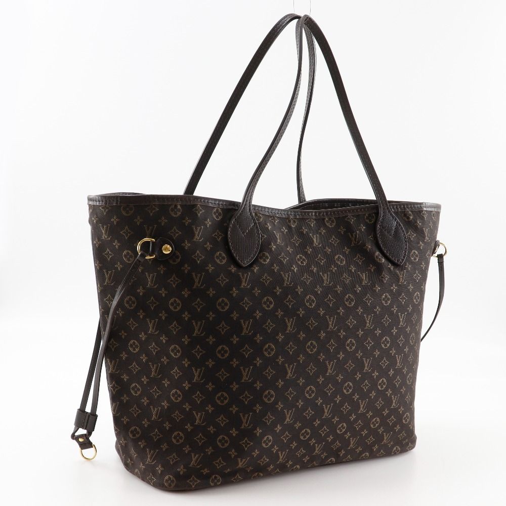 Louis Vuitton Neverfull MM Monogram Idylle Cotton Nylon Fuzan Brown — view 3