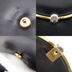 Gucci Vintage 2-Way Clutch Calf Black Shoulder Bag — view 9