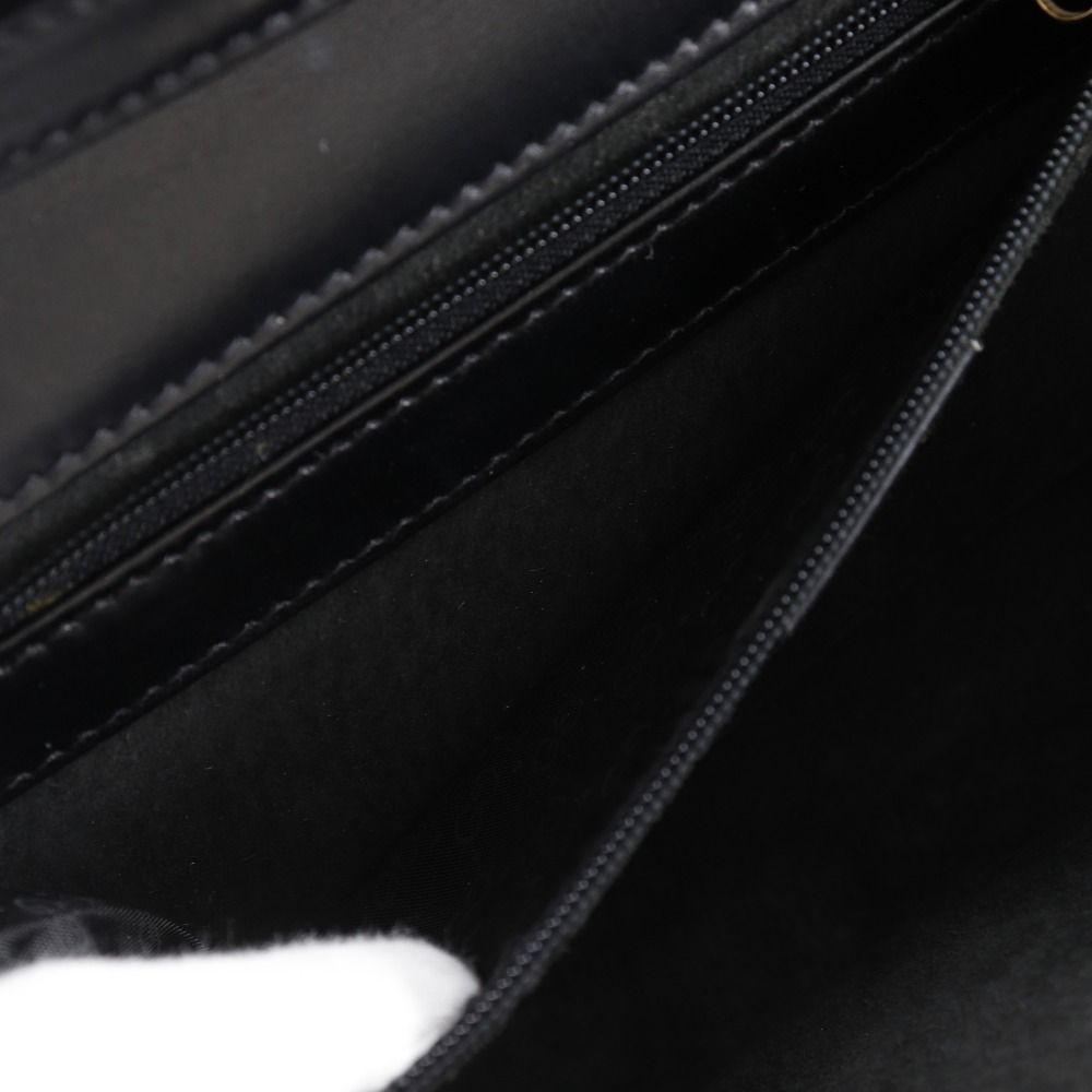 Gucci Vintage 2-Way Clutch Calf Black Shoulder Bag — view 6