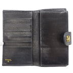 Chanel Wallet Long Bicolor Caviar Leather Black Gold — view 7