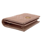Gucci Wallet Bifold Leather Pink Beige Petit Marmont — view 3