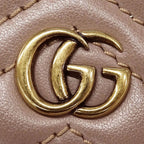 Gucci Wallet Bifold Leather Pink Beige Petit Marmont — view 9