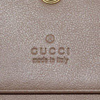 Gucci Wallet Bifold Leather Pink Beige Petit Marmont — view 8