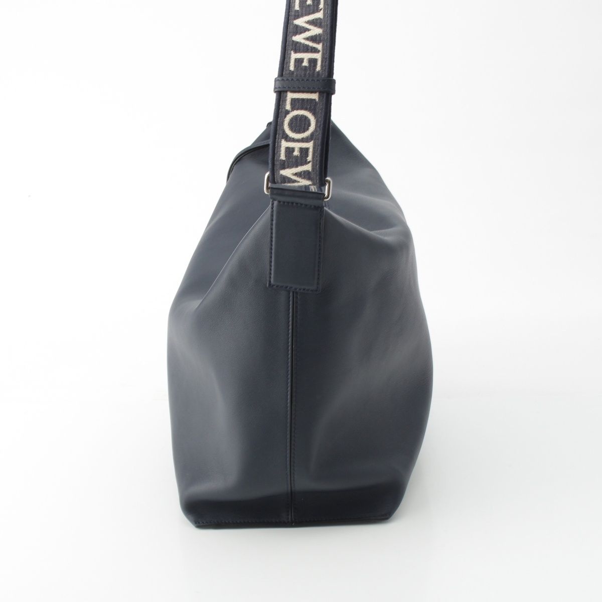 Loewe Leather Cubby Crossbody Shoulder Bag Deep Navy — view 4