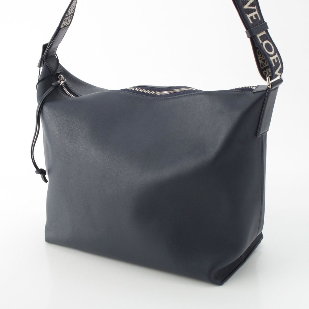 Loewe Leather Cubby Crossbody Shoulder Bag Deep Navy — view 3