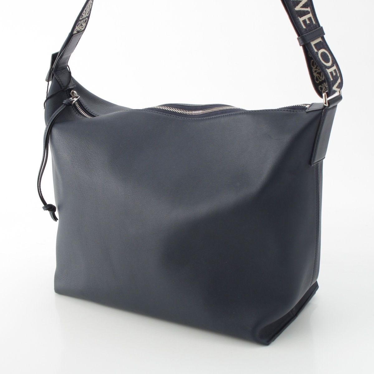Loewe Leather Cubby Crossbody Shoulder Bag Deep Navy — view 3