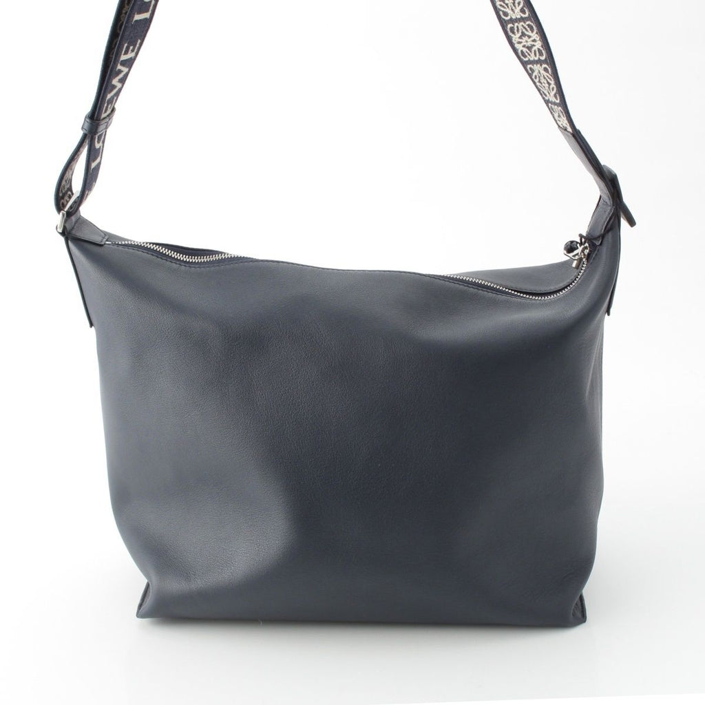 Loewe Leather Cubby Crossbody Shoulder Bag Deep Navy — view 5