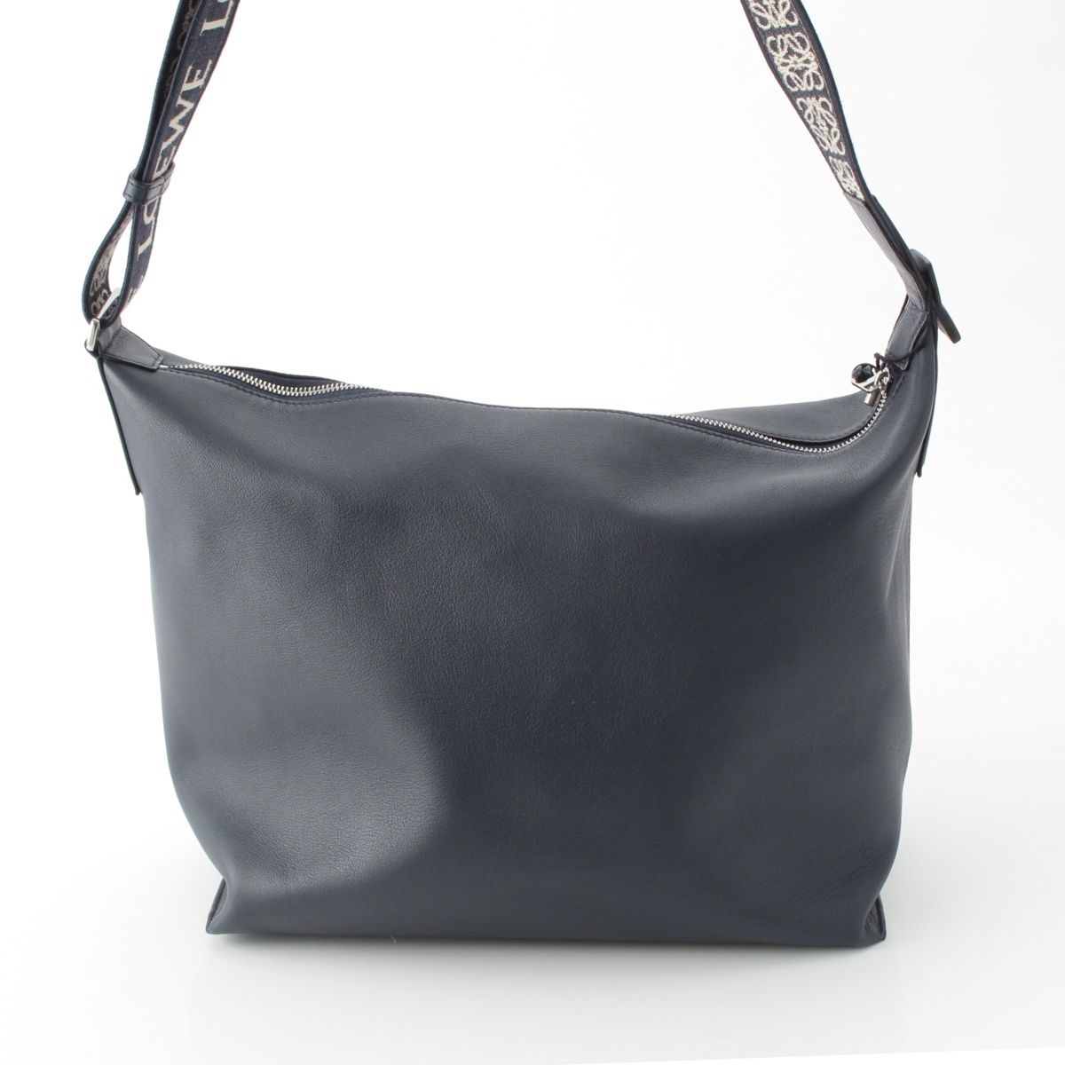 Loewe Leather Cubby Crossbody Shoulder Bag Deep Navy — view 5