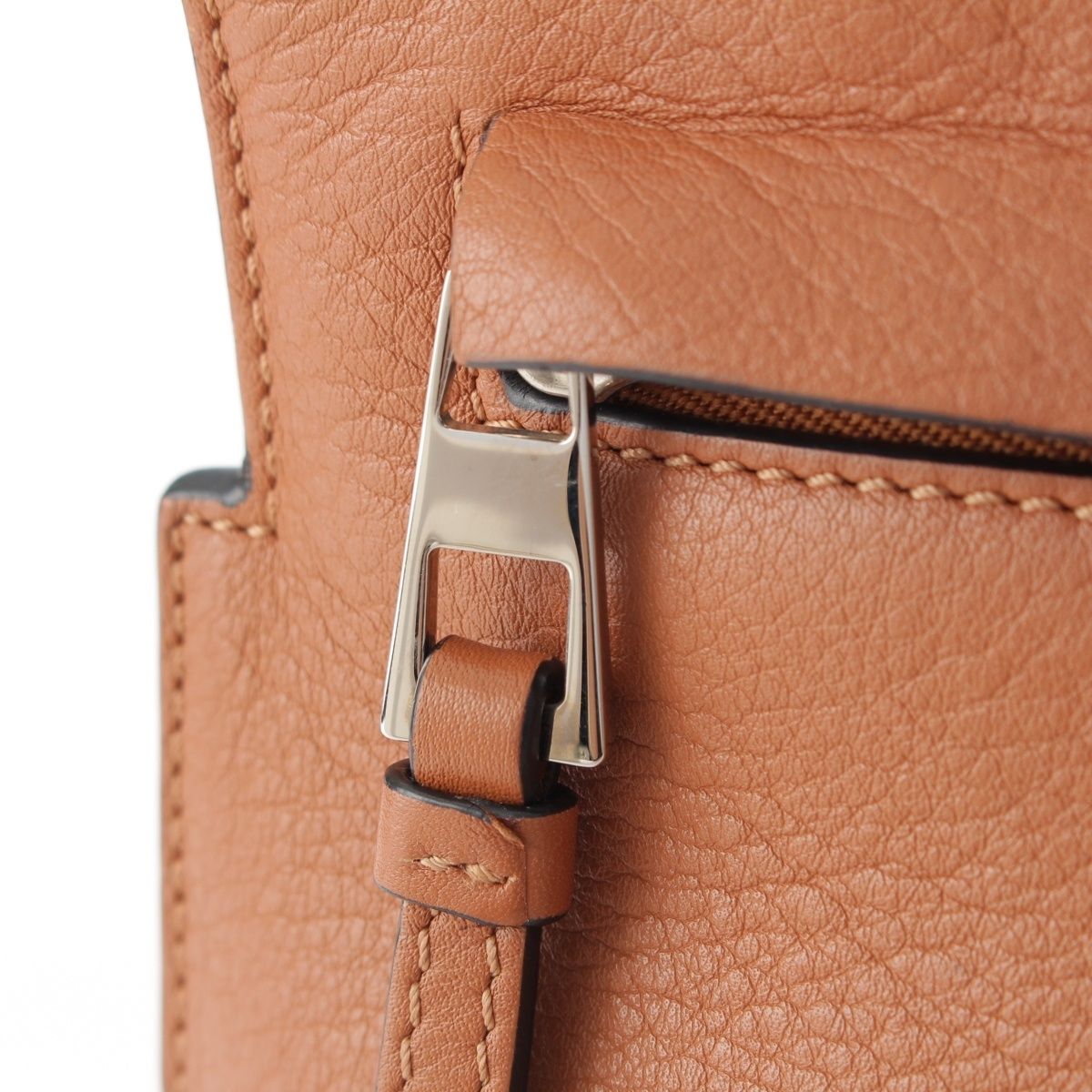 Loewe Leather T Shoulder Anagram Messenger Bag Brown — view 9