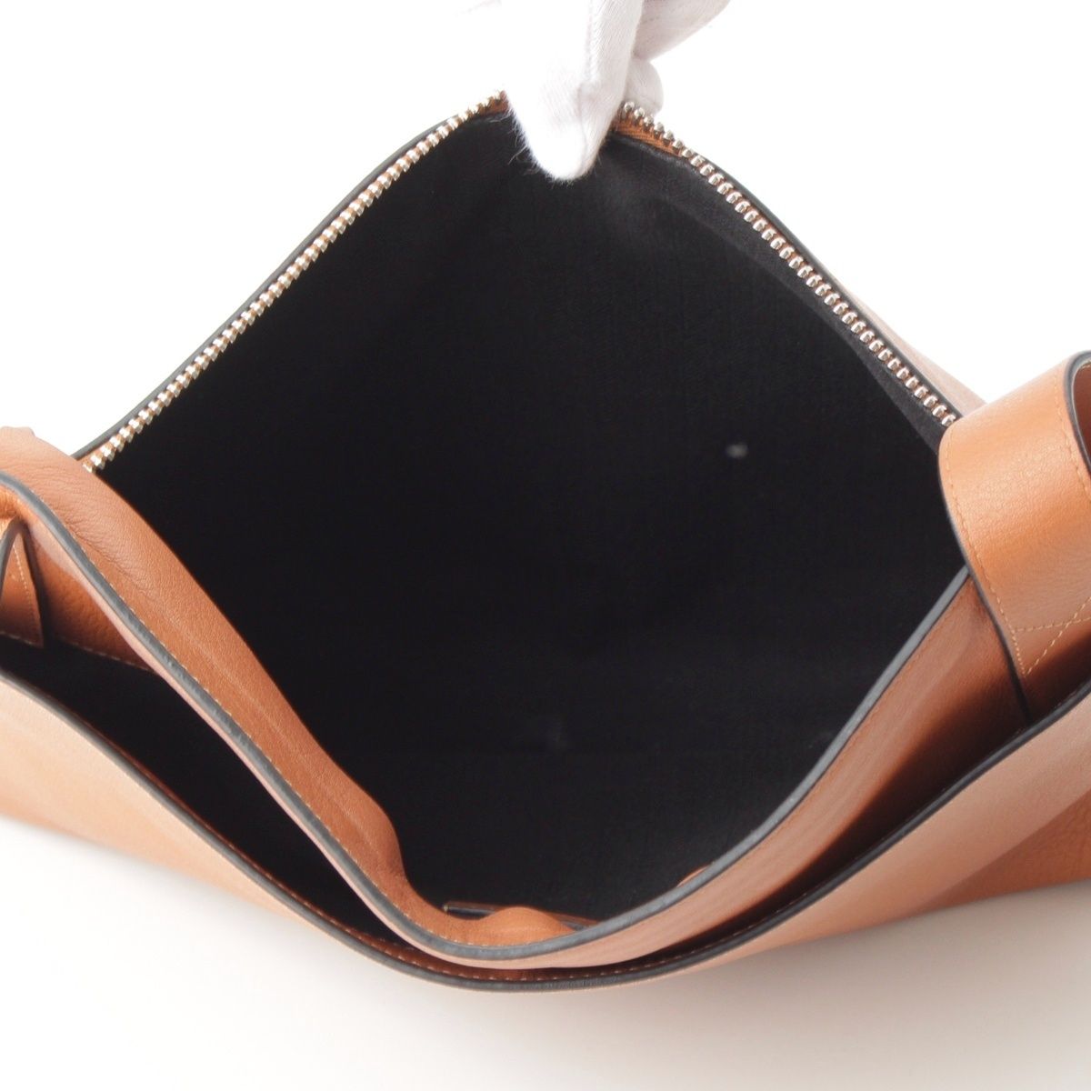 Loewe Leather T Shoulder Anagram Messenger Bag Brown — view 6