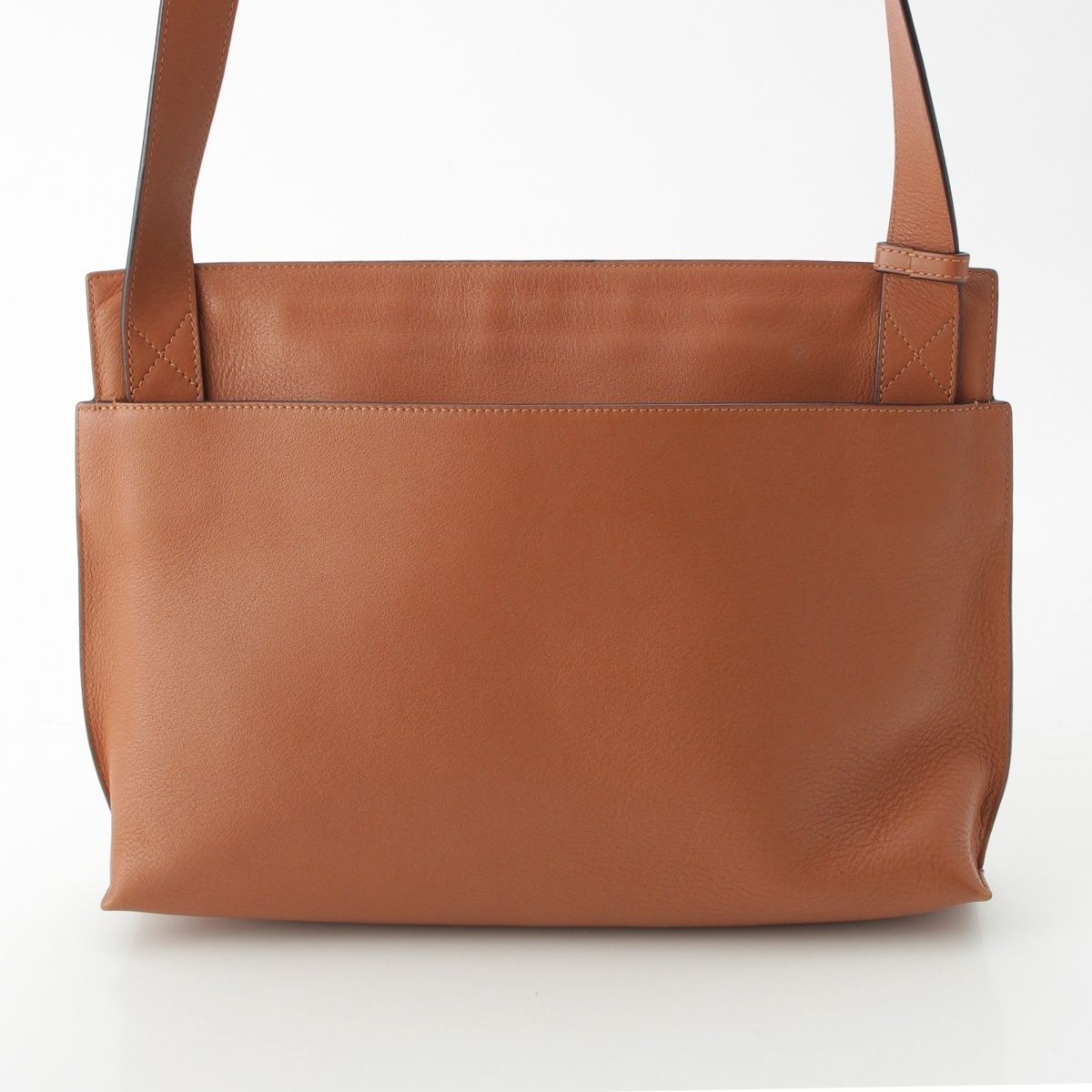 Loewe Leather T Shoulder Anagram Messenger Bag Brown — view 4