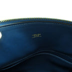 Hermes Bolide 31 Taurillon Clemence Handbag Deep Blue — view 7
