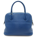 Hermes Bolide 31 Taurillon Clemence Handbag Deep Blue — view 3