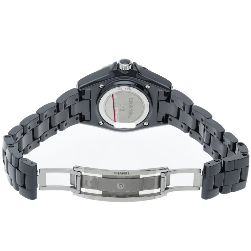Chanel Watch Diamond Bezel Box Warranty Ceramic — view 5