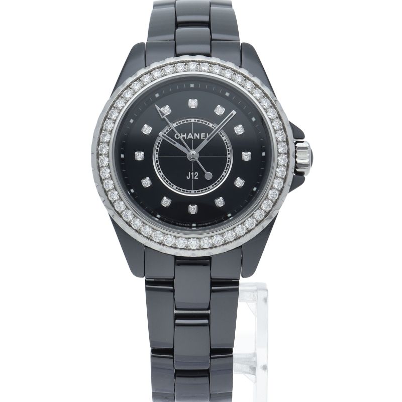 Chanel Watch Diamond Bezel Box Warranty Ceramic — view 2