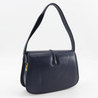 Gucci Vintage Calf Navy Blue Shoulder Bag — view 3